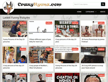 Tablet Screenshot of crazyhyena.com